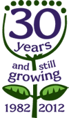 The 30th Anniversary logo for How Green Nursery